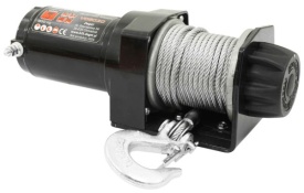 Troliu electric auto 12V 2000 lbs cu cablu de oțel 12 m, frână automată și comandă pe fir, MaxRom V06030 - Img 8