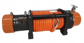 Troliu electric BJC 12000lbs M80810 – 5440kg, 12V, 6.6 CP, frânghie sintetică 10mm×26m, telecomenzi incluse - Img 5