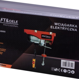 Troliu electric cu cablu KraftDele KD1526, 400/800 kg, ridicare 12 m, motor 1300W, 230V - Img 11