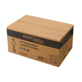 Troliu manual cu lanț KraftDele KD3501, capacitate 3T, înălțime de ridicare 3 m, pentru ridicare și coborâre sarcini grele - Img 10