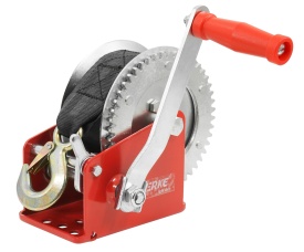 Troliu manual cu manivelă 850 kg, bandă 10 m și cârlig cu siguranță, pentru tractare, tensionare și fixare, MaxRom V87248 - Img 10