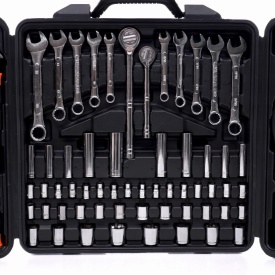 Trusă profesională de scule KraftDele 140 piese KD10462, cu valiză, biți, tubulare, chei și accesorii pentru atelier și garaj - Img 5