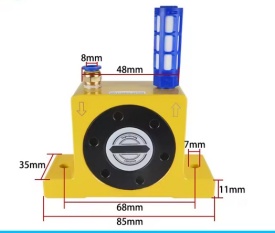 Vibrator pneumatic oscilant tip bilă GT10 oscilare 37500 VPM vibrare 1390N CH213