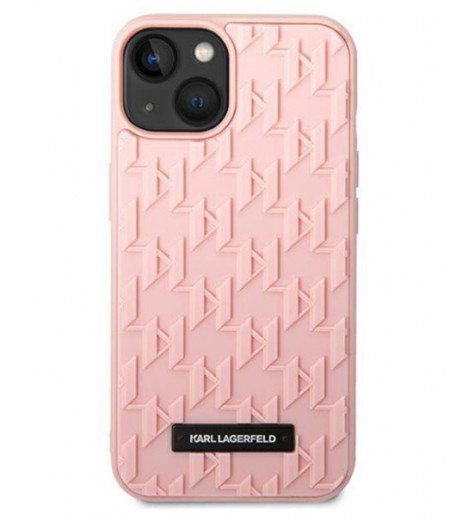 Futrola Karl Lagerfeld 3D Monogram Hard za Iphone 14 pink