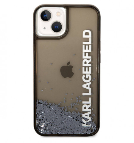 Futrola Karl Lagerfeld Liquid Glitter Elong za Iphone 14 crna