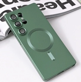 Futrola Magsafe Chrome za Samsung Galaxy S25 Ultra zelena