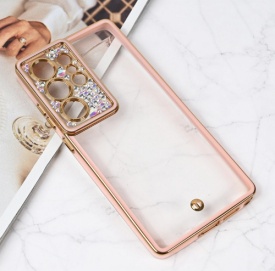 Futrola Cirkon Camera za Samsung Galaxy S25 Ultra roze
