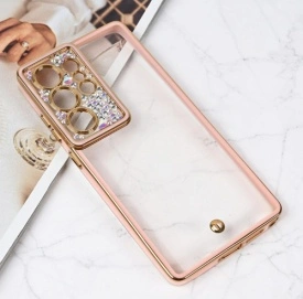 Futrola Cirkon Camera za Samsung Galaxy S25 Ultra roze