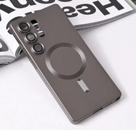 Futrola Magsafe Chrome za Samsung Galaxy S25 Ultra siva