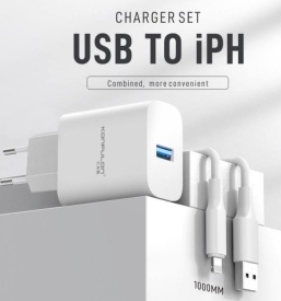 Punjac za iPhone KONFULON C87, 3A, 15W, sa iPhone lightning kablom
