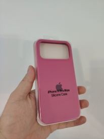 Futrola za iPhone 17 Pro Max silikonska Logo ciklama