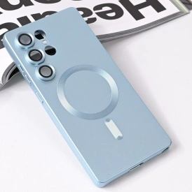 Futrola Magsafe Chrome za Samsung Galaxy S25 Ultra plava