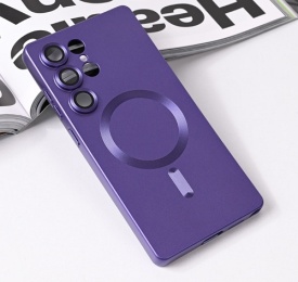 Futrola Magsafe Chrome za Samsung Galaxy S25 Ultra ljubicasta
