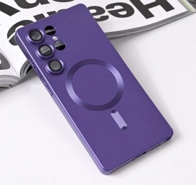 Futrola Magsafe Chrome za Samsung Galaxy S25 Ultra ljubicasta
