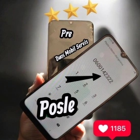 Ekran za Samsung A50 A klasa sa ramom