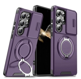 Futrola CamShield Ring stand za Samsung Galaxy S26 Ultra ljubicasta