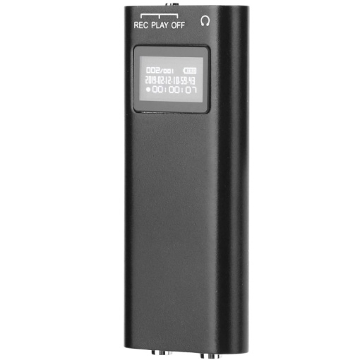 Мини професионален диктофон iUni SpyMic REP05, 8 GB вътрешна памет, MP3 Player