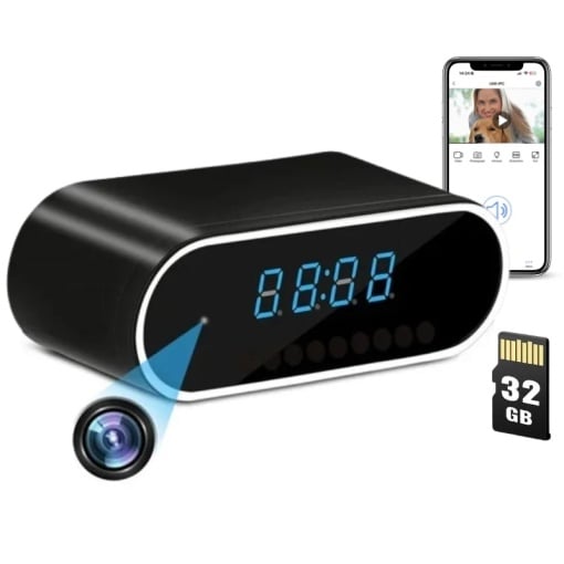 iUni IP07, Full HD, 32GB, 160°, нощно виждане, сензор за движение, P2P