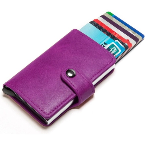 Портфейл iUni P2, RFID, слот за 6 карти, Magenta