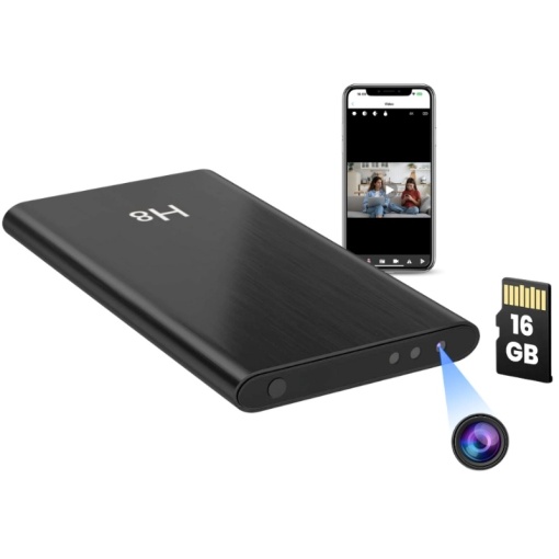 Скрита шпионска камера във външна батерия iUni H8, Full HD, 16GB, 5000mAh, Wi-Fi, Нощно виждане, Детекция на движение