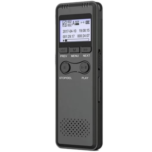 Шпионски микрофон iUni SpyMic REP01, Професионален диктофон, 8GB, MP3 Player