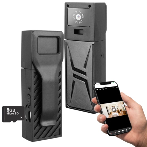 iUni M7 камера за тяло, 8GB, Wi-Fi, 4K изглед, нощно виждане, сензор за движение
