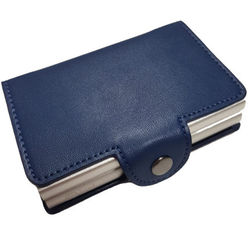 Портфейл iUni P3, RFID, слот за 12 карти, син