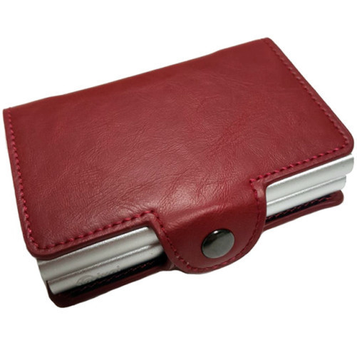 Портфейл iUni P3, RFID, слот за 12 карти, Бургундия