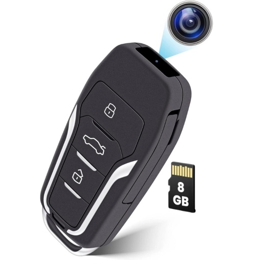 Ключ за кола с шпионска камера iUni RMS25, 8GB, Full HD, детекция на движение, снимка, видео