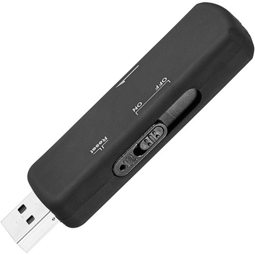 Шпионски микрофон USB стик SpyMic STK97, Диктофон, Вокална активация, 8 GB вътрешна памет, Черен