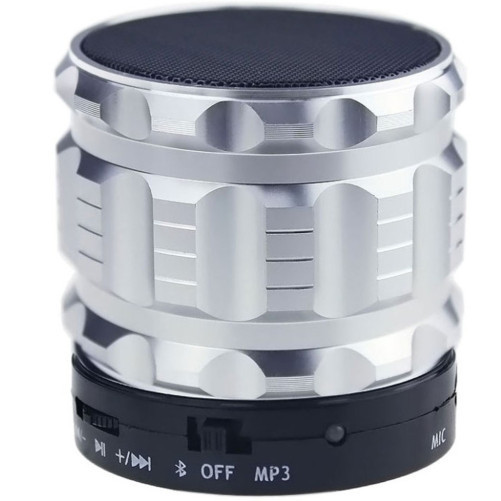 Bluetooth високоговорител iUni DF12, 3W, USB, Слот карта, Радио, Алуминий, Сребрист
