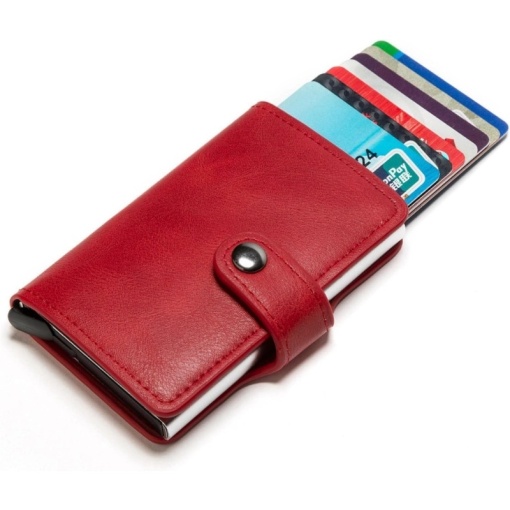 Портфейл iUni P2, RFID, слот за 6 карти, Бургундия