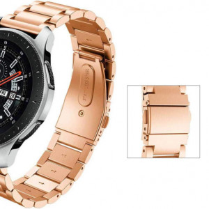 Λουράκι iUni 22 mm Μεταλλικό για Gear S3 Από ανοξείδωτο ατσάλι σε ροζ χρυσό - Img 6
