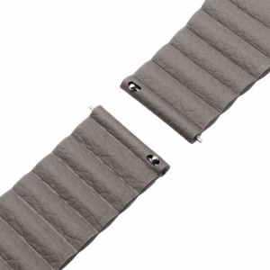 Каишка iUni Leather Loop 20 мм за Gear S2 Еко кожа Сив - Img 9