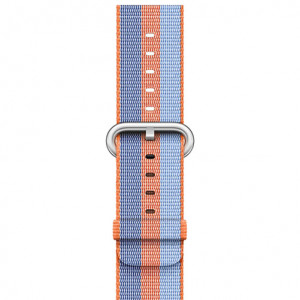 Каишка iUni Woven Strap за Apple Watch 1/2/3/4/5/6/7 40 мм Найлон Оранжев/Син - Img 3