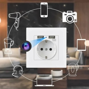 Мини камера iUni PR1, Електрически Контакт, Wi-Fi, Full HD, 2 USB-A порта, Слот за MicroSD карта - Img 9