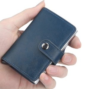 Портфейл iUni P2, RFID, слот за 6 карти, син - Img 5