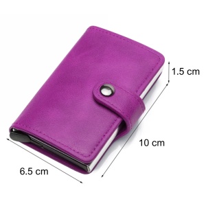 Портфейл iUni P2, RFID, слот за 6 карти, Magenta - Img 12