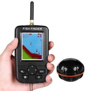 Риболовен сонар Fish Finder Безжичен iUni XJ-01, цветен LCD екран 2.8", сензор 90°, дълбочина 36m, комуникационно разстояние до 100m, 125KHz - Img 5