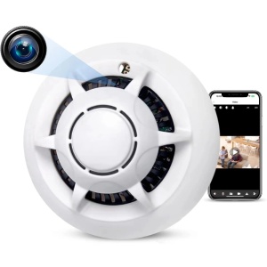 Шпионска камера за детектор за дим iUni D103, Wi-Fi, 4K изглед, Слот за MicroSD карта - Img 1