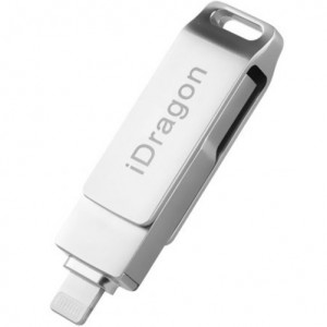 32-GB-USB-Stick iUni iDragon Lightning und USB 3.0 für iPhone/iPad, silberfarben - Img 6
