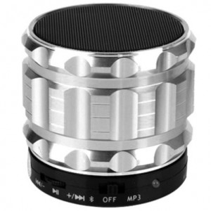 Bluetooth високоговорител iUni DF12, 3W, USB, Слот карта, Радио, Алуминий, Сребрист - Img 3