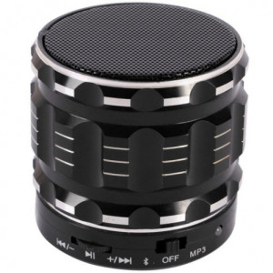 Bluetooth-Lautsprecher iUni DF12, 3 W, USB, Speicherkartensteckplatz, Radio, Aluminium, Schwarz - Img 2