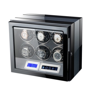 Doos voor zelfopwindende horloges iUni Luxury Watch Winder 6, kleur: carbon - Img 10