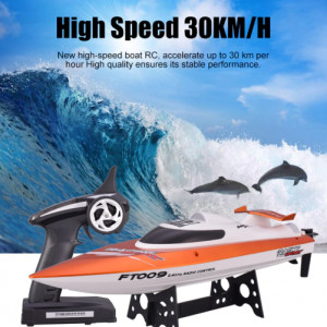 Ferngesteuertes Boot iUni FT009 Top Speed Racing Flipped Boat, Orange - Img 2