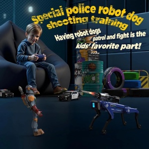 iUni 8020 Intelligenter Roboter für Hunde mit Pfeilwerfer, Fernbedienung, Sprachbefehlen und Bewegungsprogrammierung - Img 7
