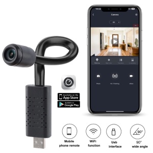 iUni A12 USB mini camera, Wi-Fi, 8GB microSD card, live view on your phone - Img 2