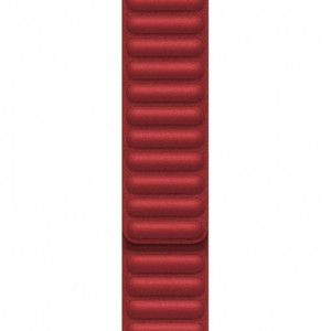 iUni-Armband für Apple Watch 1/2/3/4/5/6/7, Leather Link, 42 mm, rot - Img 6