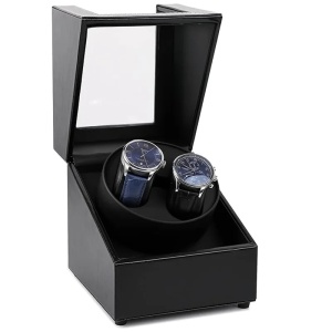 iUni Automatischer Uhrenbeweger, Watch Winder 2, schwarz - Img 2
