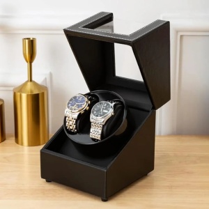 iUni Automatischer Uhrenbeweger, Watch Winder 2, schwarz - Img 3